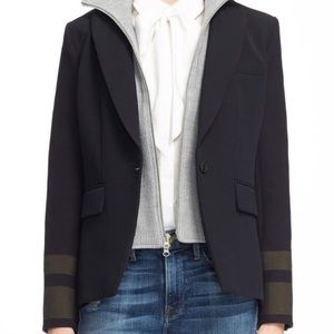 Veronica Beard Navy Dickey Jacket Blazer